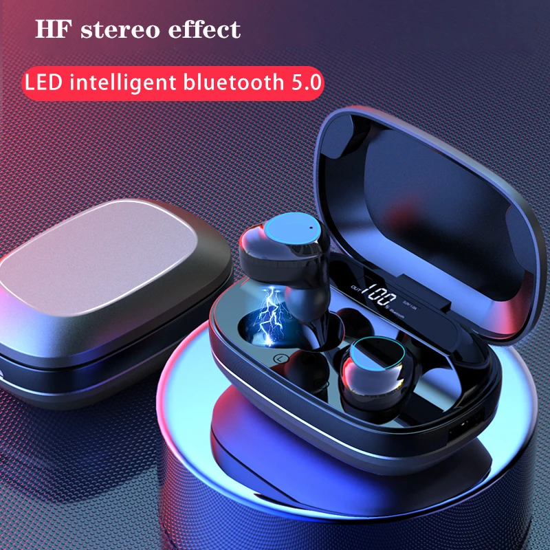 Беспроводные наушники Bluetooth 5 0 gamer гарнитура с 3000 мАч Power Bank спортивные настоящие