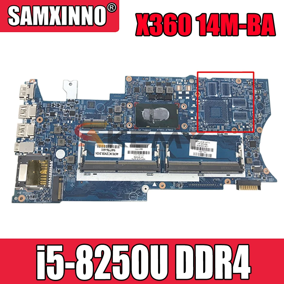 

Original 448.0BZ09.0011 For HP X360 14M-BA 14-BA laptop motherboard i5-8250U DDR4 939383-601 940756-001 100% tested intact