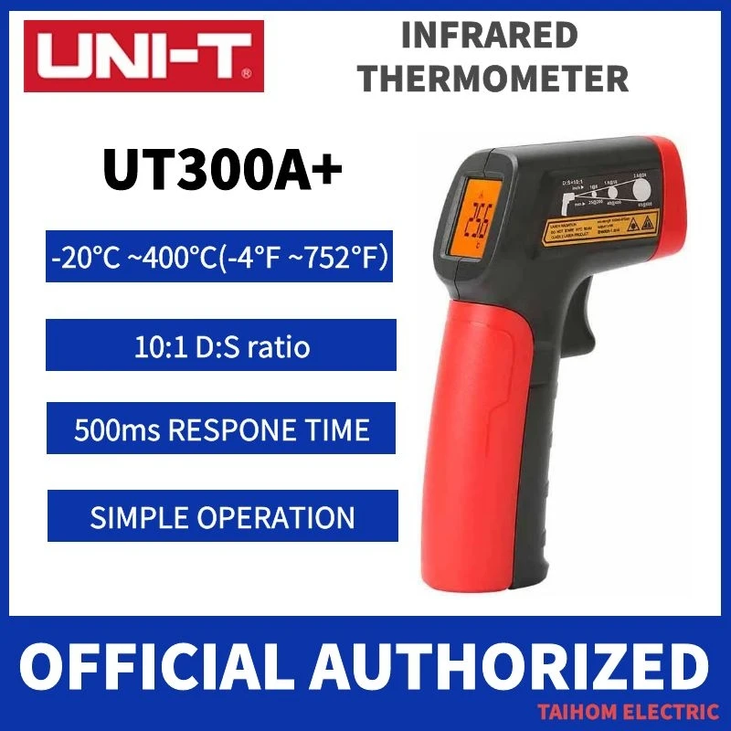 UNI T UT300A + Портативный цифровой инфракрасный термометр для измерения температуры