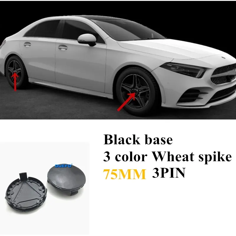 4 шт./лот 75 мм синие Черные Автомобильные центральные колпачки ступицы обода