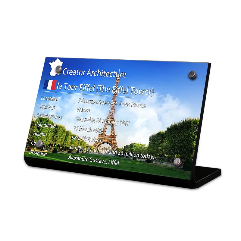 

Acrylic Display Stand Brand For Architecture 21019 The Eiffel Tower France