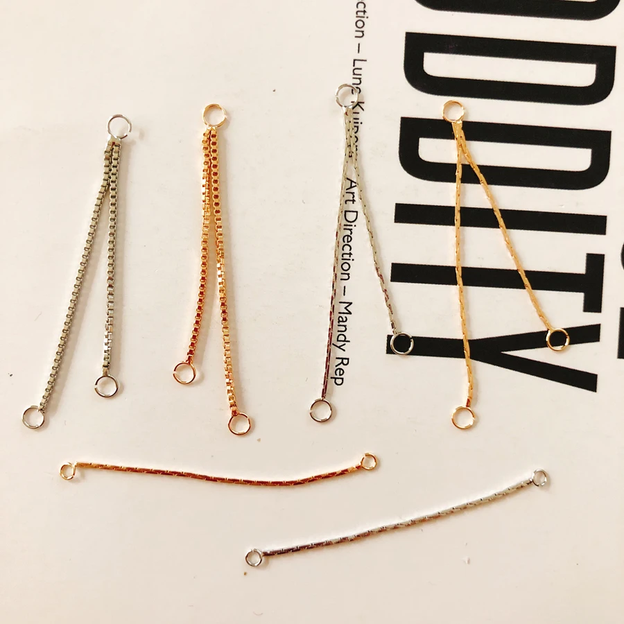 

Real gold plating material copper connection diy earrings jewelry making supplies hand made jewelry findings Clasps & Hooks