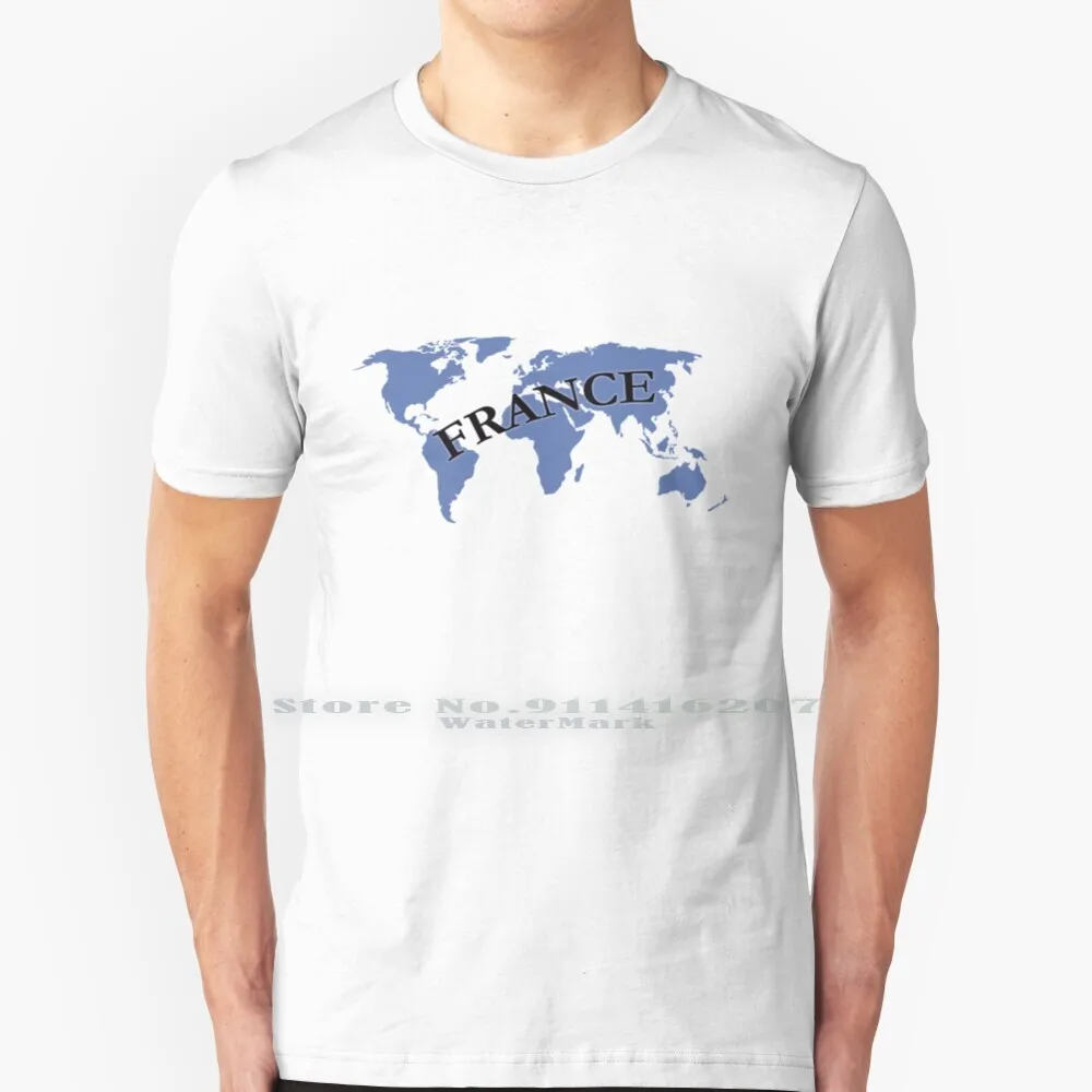 

France As The Big Blue Blob Conquering The World - Europa Universalis Iv T Shirt 100% Pure Cotton Eu4 Euiv Europa Universalis 4