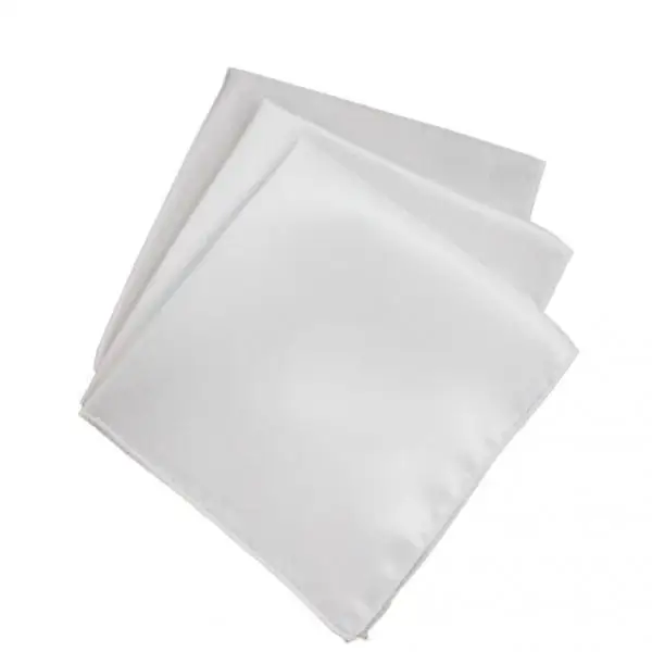 

Pack of 20 Satin Cloth Napkin Pocket Handkerchief 12 X 12 Square Wedding Party Dinner Tableware Decorative