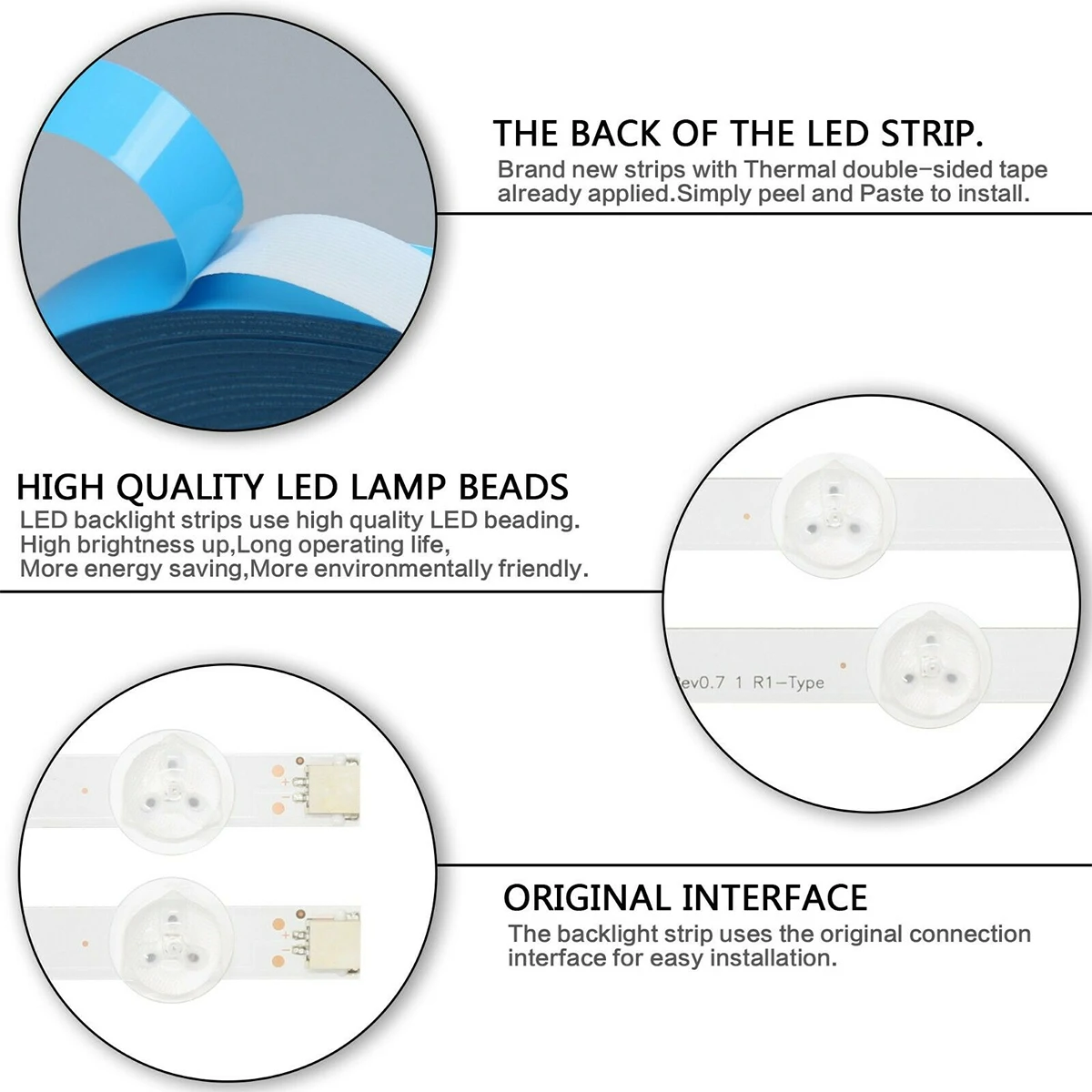 12 комплектов из 9 светодиодных лент для подсветильник Ки телевизора LG 47LN5400-UA