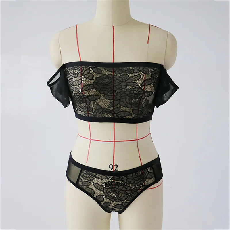 YELITE 2019 женские модные с вырезом Лодочка пикантное сетчатый кружевной комбинезон