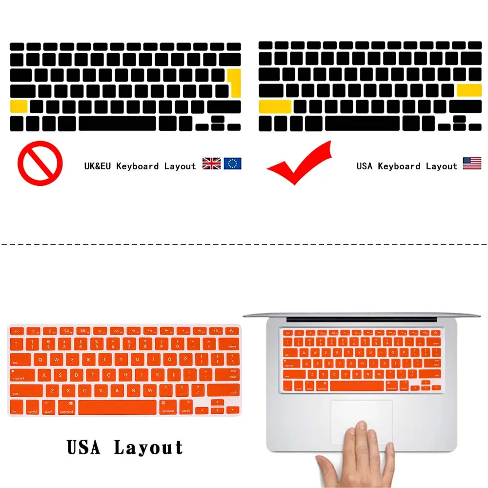 Крышка для клавиатуры ноутбука Apple Air 13 дюймов A1369 A1466/RETINA 15 A1425 A1502 A1398/PRO A1278 A1286/Macbook