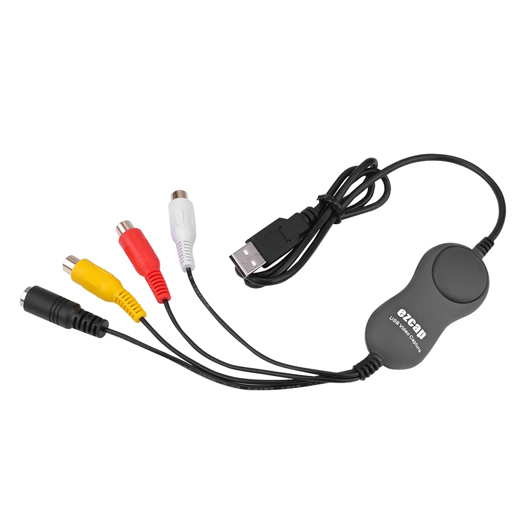 2020 USB 2 0 Аудио Видео карта захвата конвертер адаптер DVD DVR VHS для Win7/8/10 Mac OS все