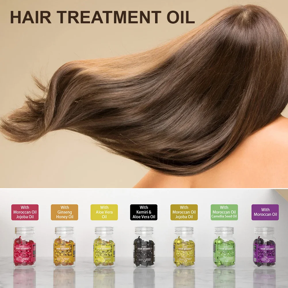 

Hair Vitamin Keratin Complex Oil Capsule Hair Serum Moroccan Treatment Oil For Dry Hair Nourishing Scalp Treatment Accessories