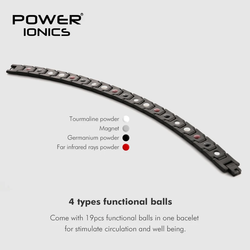 Power Ionics 4 в 1 100% титан мужские и женские анионные пихты магнитные аксессуары для