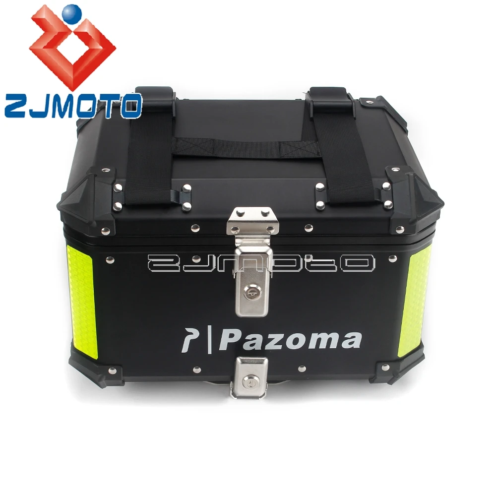 للبيع العالمي مقاوم للماء دراجة نارية الخلفي صندوق أمتعة العلوي خوذة صندوق الذيل تخزين الجذع الألومنيوم الجانب Panniers السرج صندوق أدوات