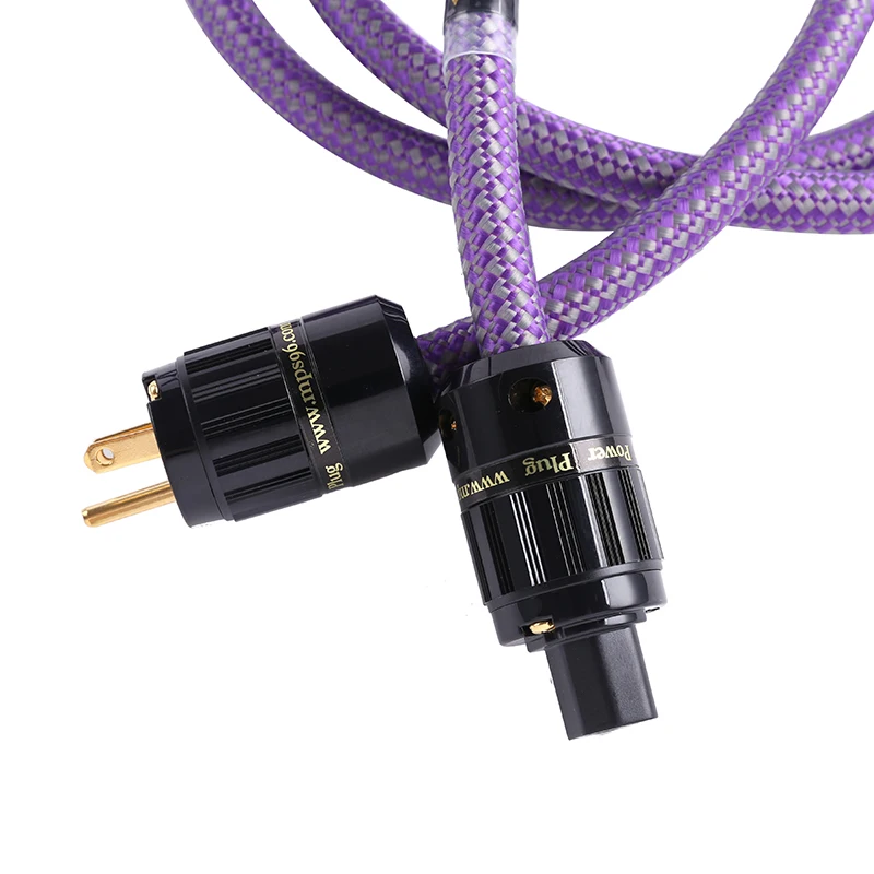 HiFi MPS SGP-148AC 99.9999% OCC 24K Gold Plated c13 US Power Cord Cable speaker audio CD amplifier DAC cable | Электроника