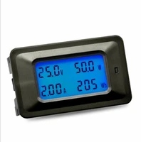 multi function dc digital lcd display voltage current power and electricity meter head voltage and current tester power monitor