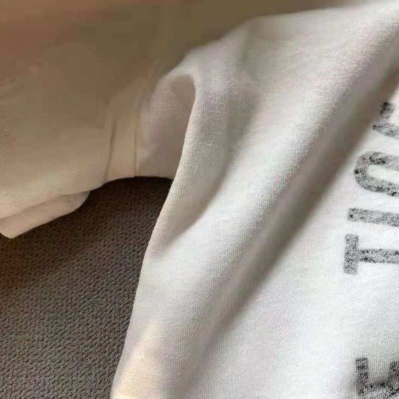 

Cotton Feminist Letter Reverse Print Women's Designer T-shirt Short Sleeve Summer High Quality T-shirt Loose Top Streetwear 2021