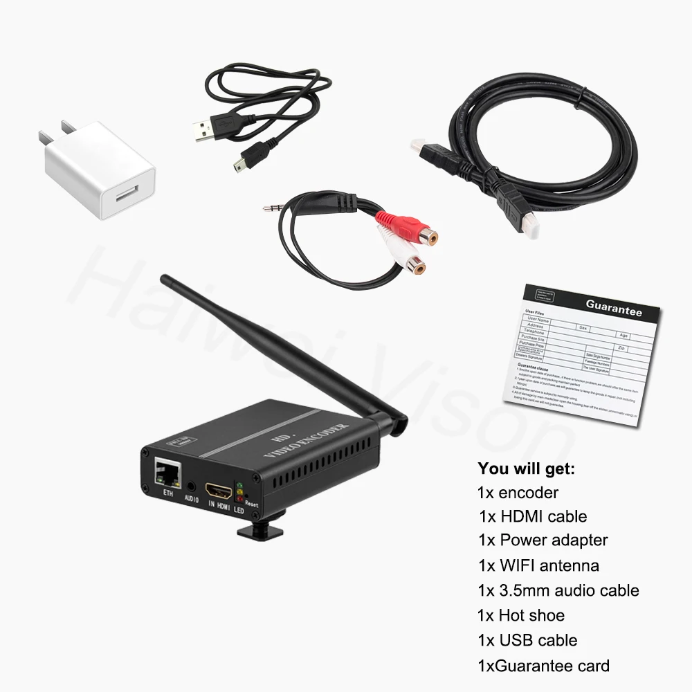 HWCODEC h.264 батарея беспроводной hd видео кодировщик wifi h264 HDMI кодировщик для потокового беспроводного видео передатчик в youtube