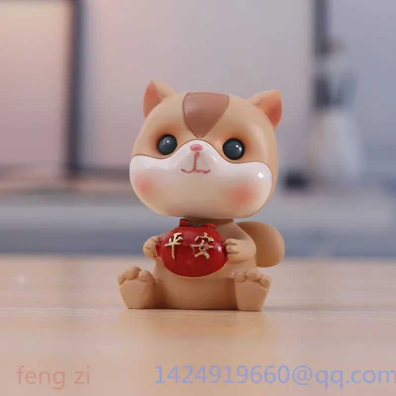 Милый мультяшный хомяк белка Вибрирующая его голова праздничный подарок