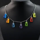 Модное разноцветное индивидуальное конфетное ожерелье из эпоксидной смолы