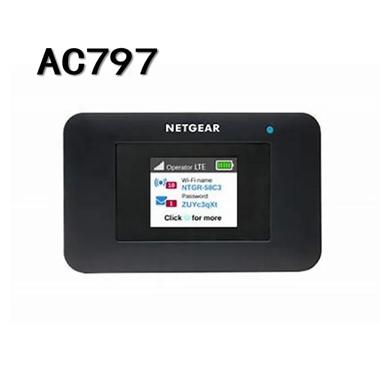 

Netgear Aircard AC797s 400Mbps 4g Mini Wifi Color Touch Screen 4G Wifi Router
