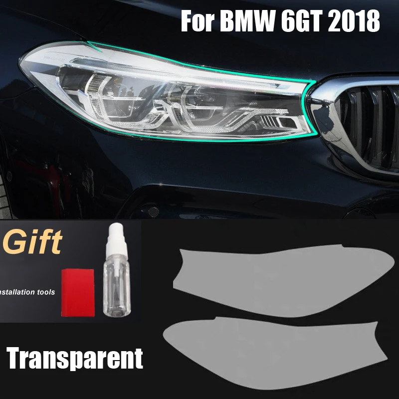 

Headlights Film For BMW 6 Series GT 2018 Car Styling Blackened Transparent Protective TPU Restoration Sticker Accessories 2Pcs