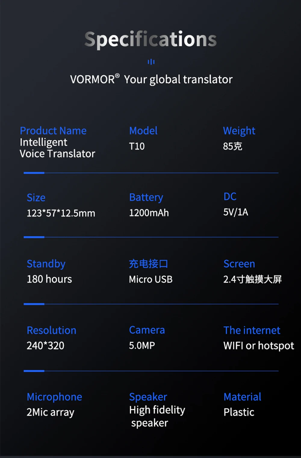 T10 Интеллектуальный Wifi/Hospet фото переводчик машина многоязычный автономный в режиме реального времени синхронный перевод бизнес путешествия