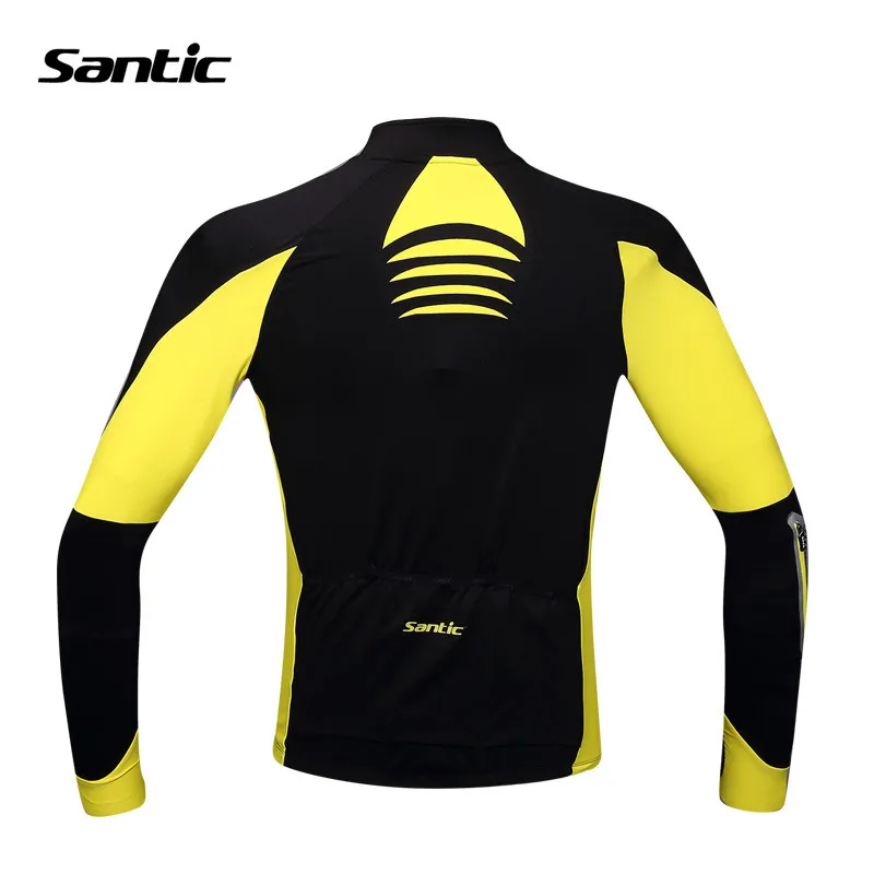 Santic ветрозащитная велосипедная Джерси с длинным рукавом зимняя теплая куртка