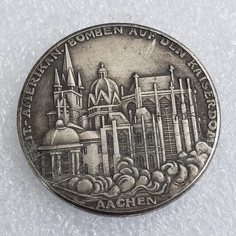 

German Ranger Skull Silver Plated Commemorative Coin Collection Commemorative Coin Gift Challenge Coin