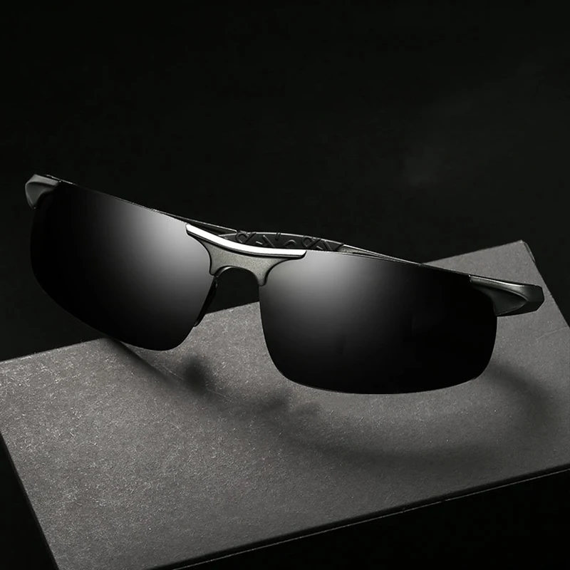 Модные брендовые дизайнерские солнцезащитные очки для мужчин поляризационные