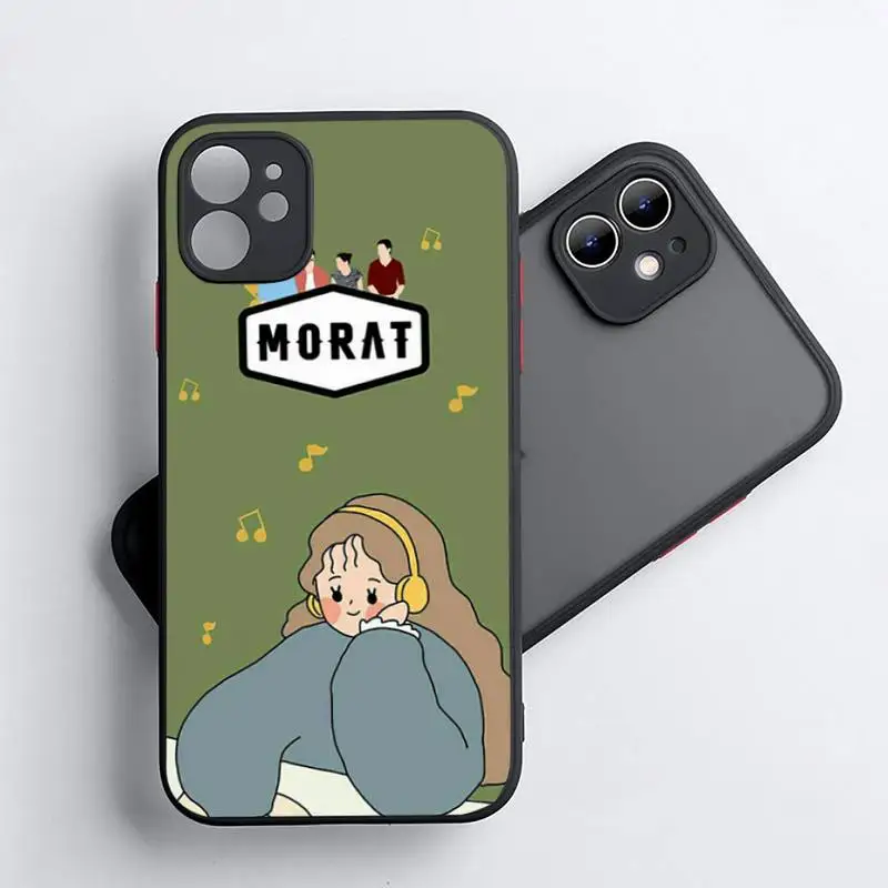 

music band fashion morat Phone Case Matte Transparent for iPhone 7 8 11 12 s mini pro X XS XR MAX Plus coque
