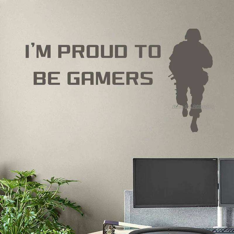Игра наклейка на стену Наклейка для геймера контроллер видео игры стены наклейки