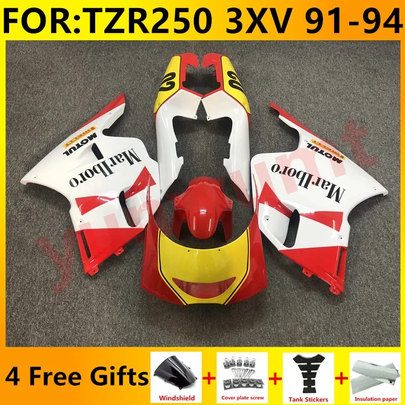 Обтекатели кузова мотоцикла для YAMAHA TZR250 3XV 1991 1992 1993 1994 TZR 250 91 92 93 94 красный белый