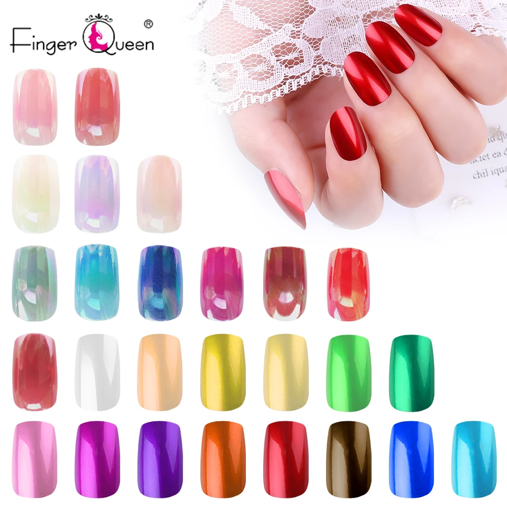 24pcs False Nails Full Cover Fake Nails ABS Artificial Tips Nail Art Decorations Women Makeup Nail AB Plate