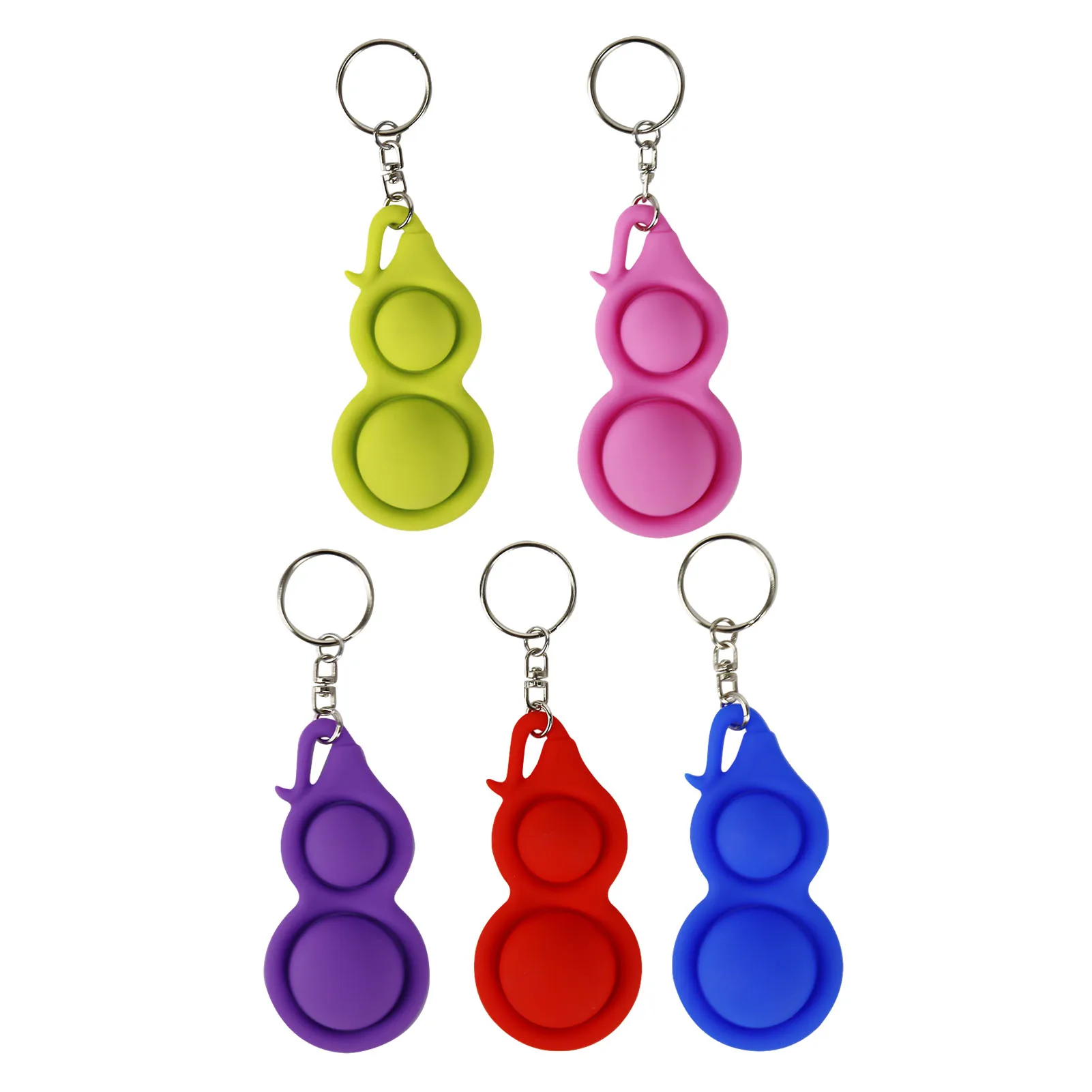 

1PC Novelty Soft Fidget Simple Dimple Toy Stress Relief Hand Keychain Bag Pendant Hand Squeeze Decompression Toy Ornaments
