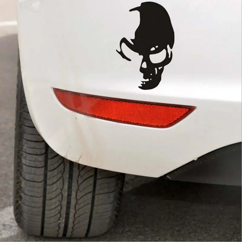 1Pcs Cool Skull Car Stickers Funny Creative Decorations Styling Tools 8cm*12cm | Автомобили и мотоциклы
