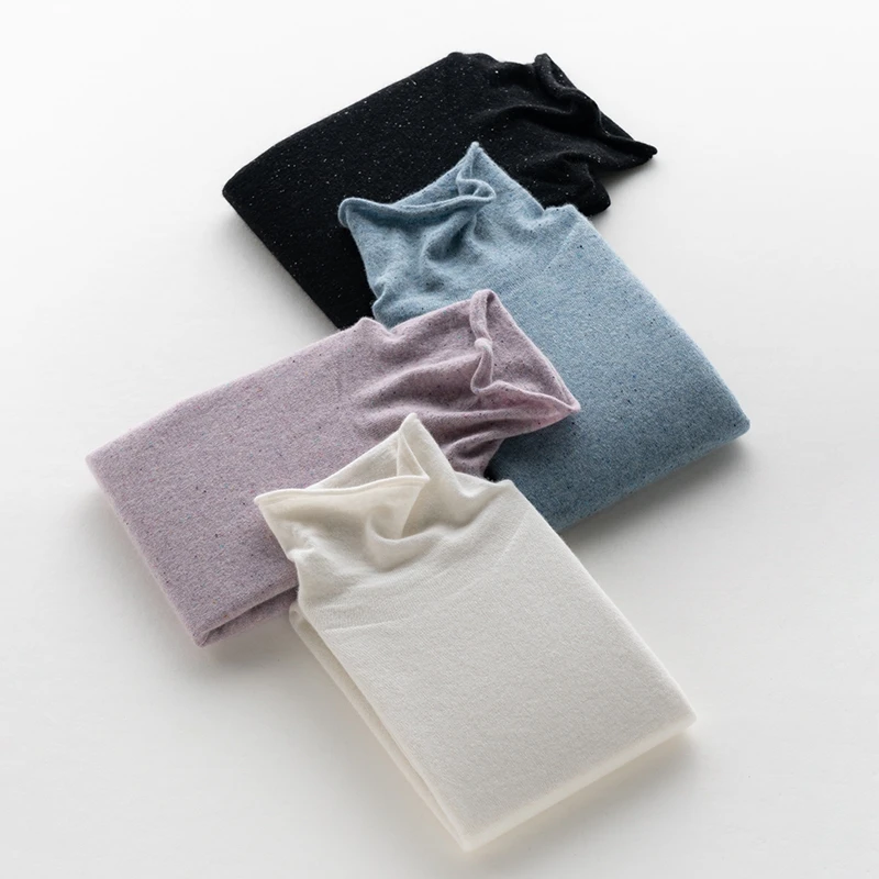 Women 100% Pure Goat Cashmere Turtleneck Sweater Pullover Autumn Winter Basic Jumper For Female Soft Shirt Girl Clothes 4Colors