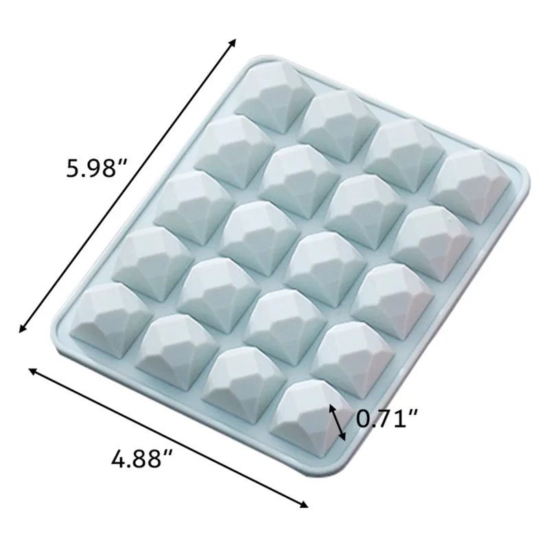 

Polygon Silicone Soap Mold Handmade DIY Soap Making Supplies Chocolate Cake Mold Cookie Stencil Cake Decor