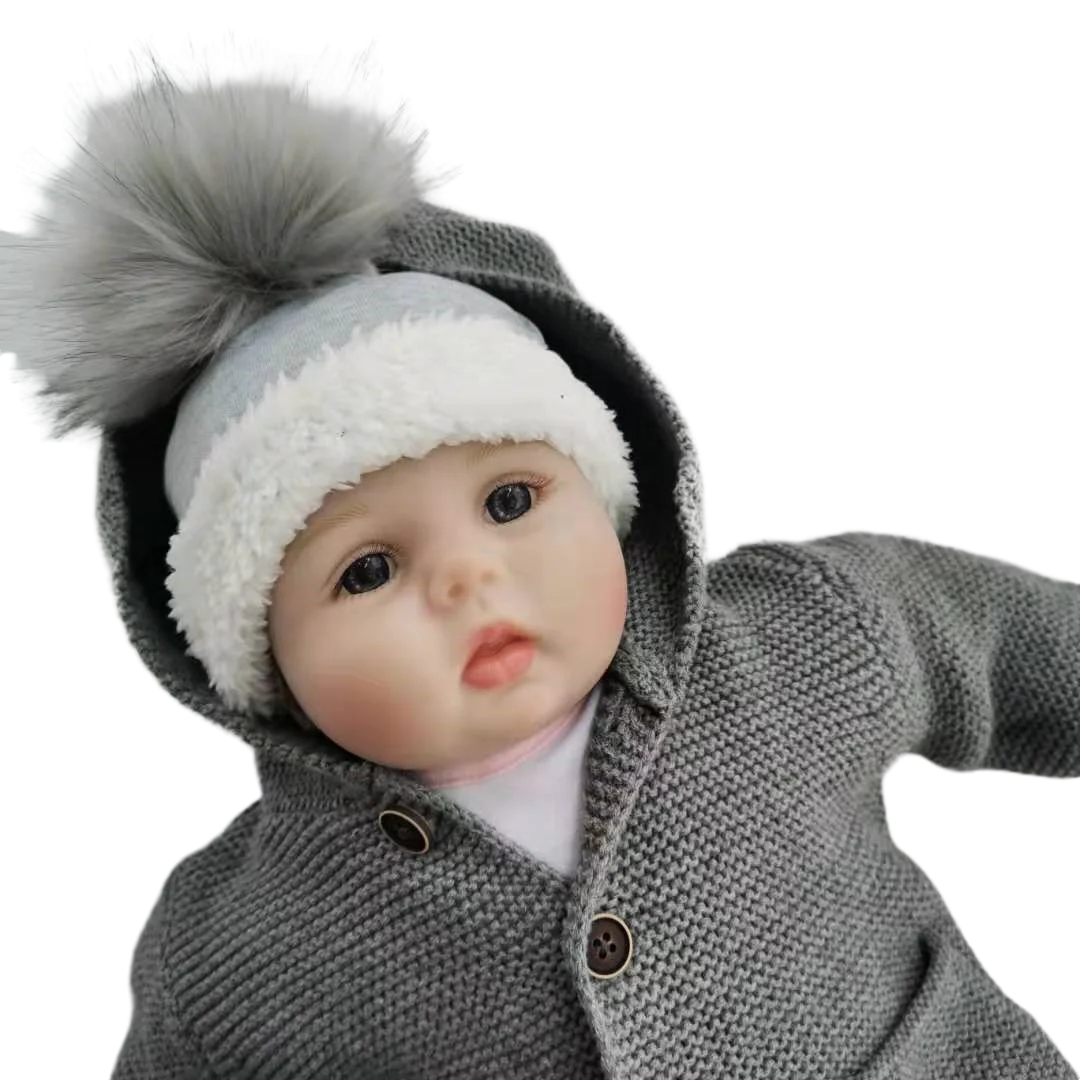 Детская зимняя шапка детские шапки из хлопка детский реквизит с помпоном для