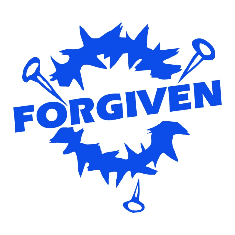 

Forgiven Jesus God Christian Car Truck Window Wall Laptop bumper motorcycle helmet Vinyl Decal Sticker