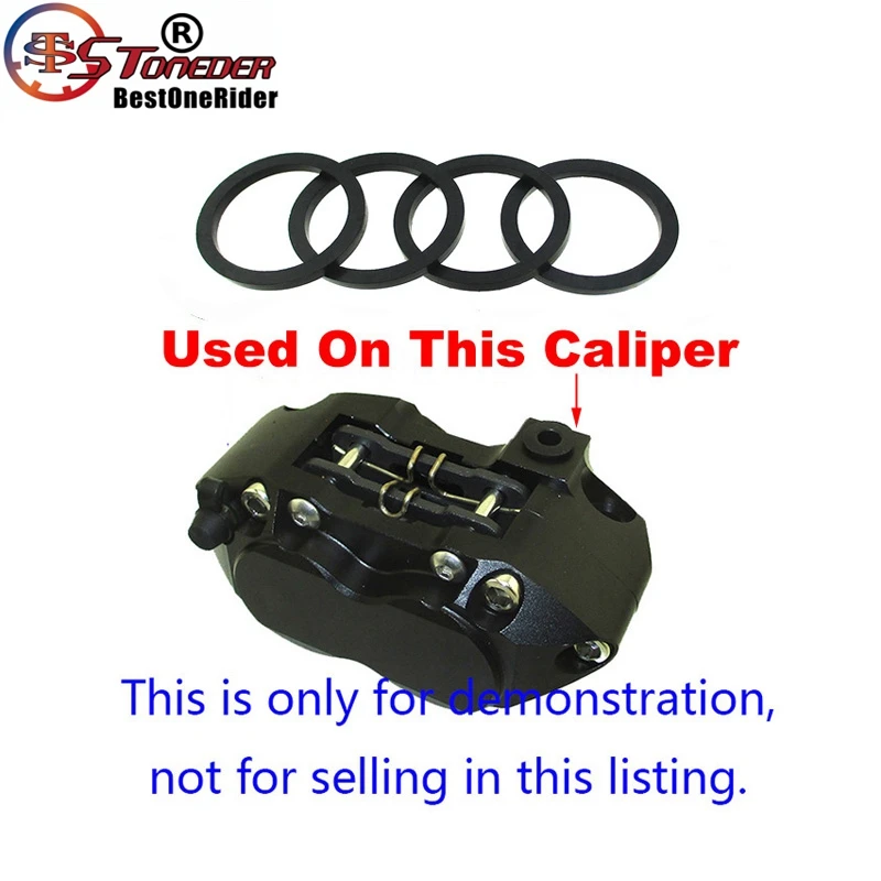 STONEDER Rubber Seal For 4 Piston 82mm Brake Caliper Pit Dirt Bike Scooter Moped | Автомобили и мотоциклы