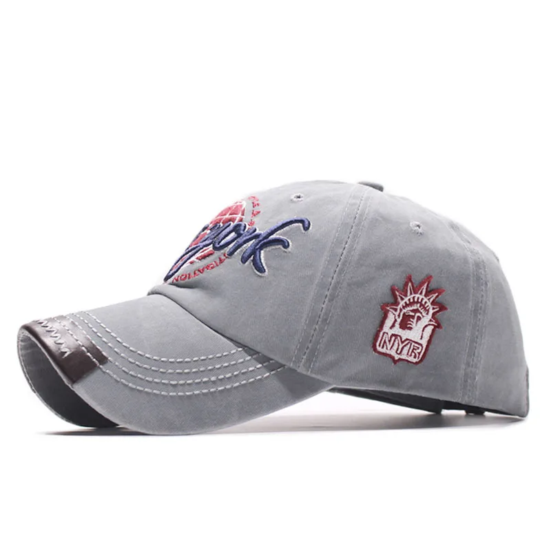 Spring Autumn Baseball Cap Hip Hop Creative New York Letter Embroidery Wild Caps Solid Color Men's Outdoor Casual Hat