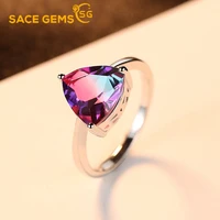 sace gems rings for women s925 sterling silver ring luxury rainbow stone floral jewelry romantic engagement gitf fine jewelry