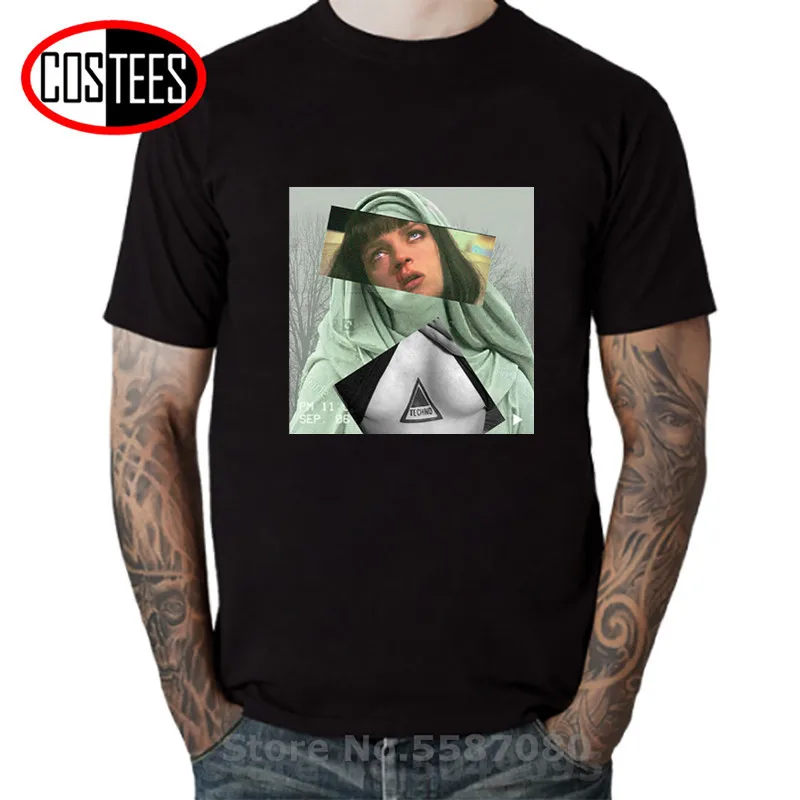 Футболка с изображением героев фильма Квентин технические эстетика Vaporwave Mia