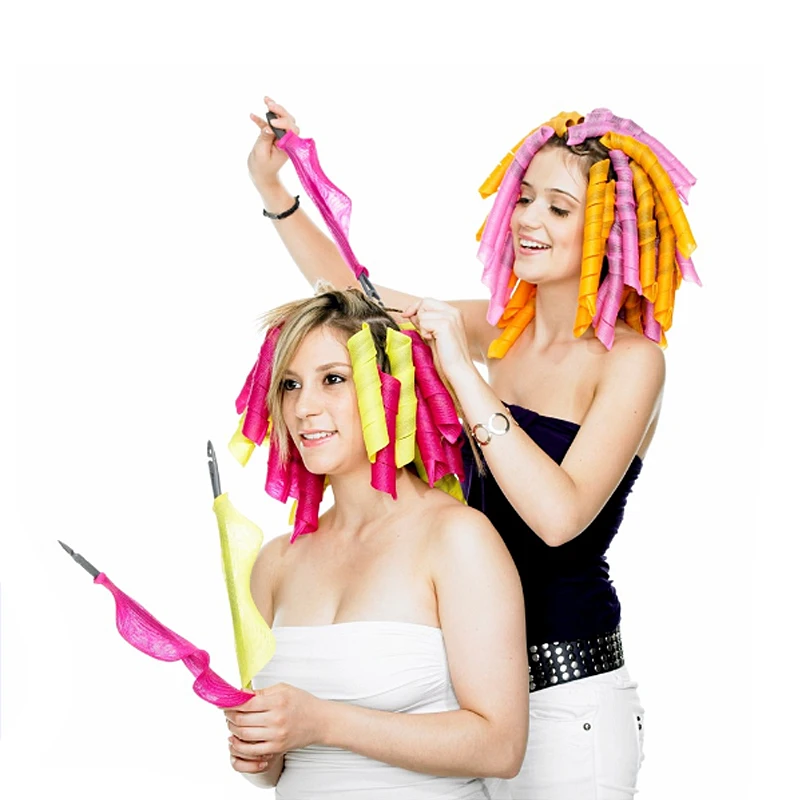 Бигуди спиральные для укладки удлиненных волос