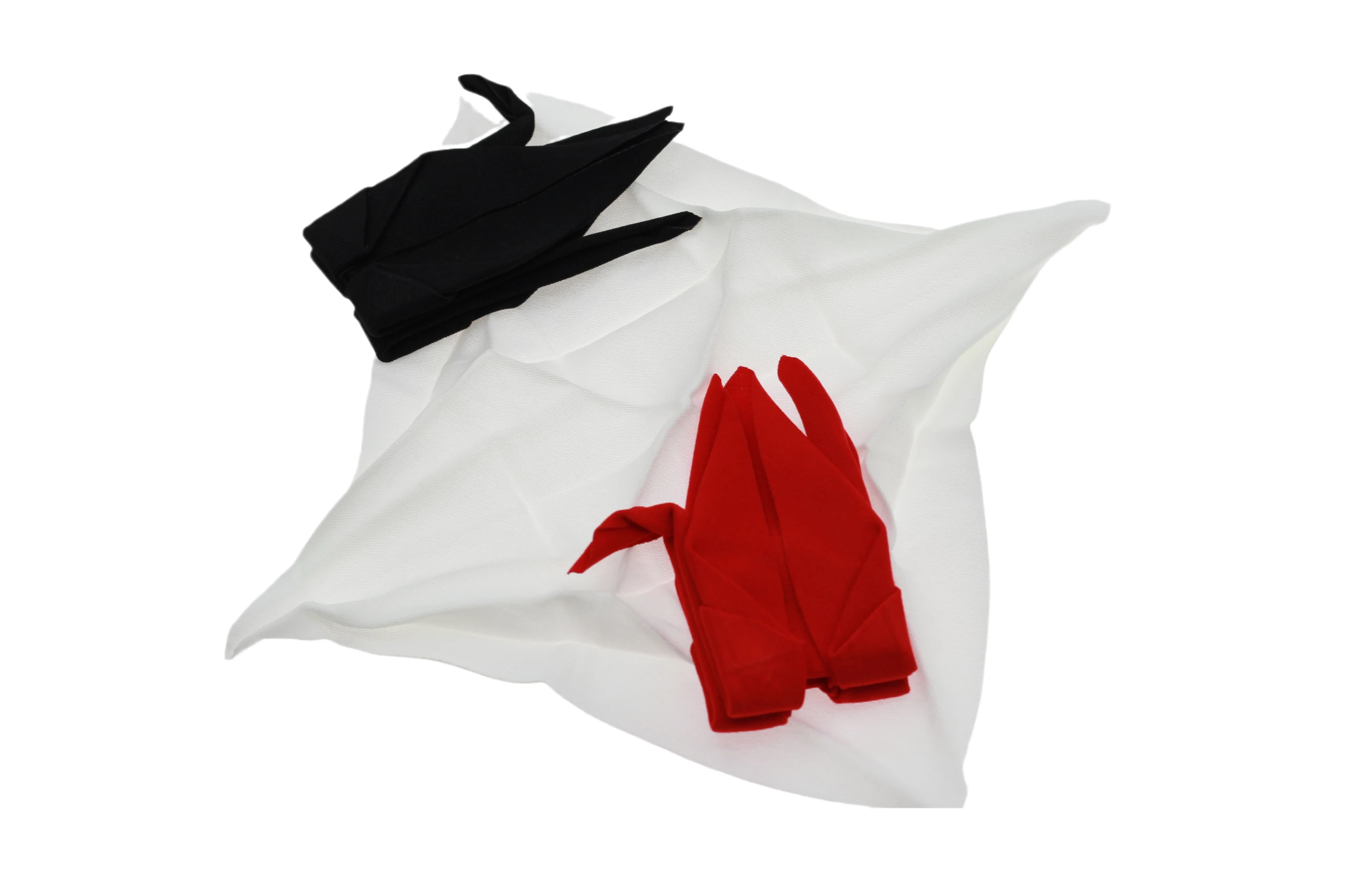 Origamagic (белый/красный/черный цвет) волшебный трюк шарфы который нужно Бумага кран