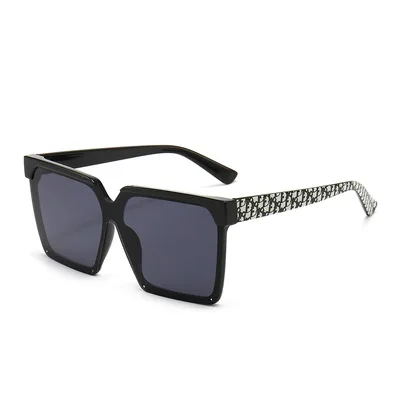 

One-piece Sunglasses For Men And Women Gorgeous Sunglasses Europe And America Printed Personality Fashion Glasses 2021 New Style