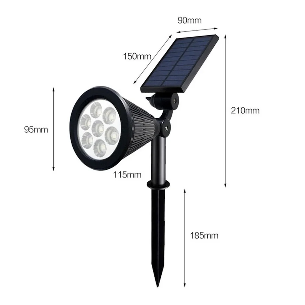 

RGB Changing Lawn 7 LED Outdoor Solar Lights Ground Lamp IP65 Waterproof Landscape Spotlights Garden Decoration Outdoor Lights