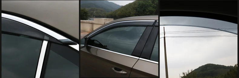 Lsrtw2017 на автомобильное стекло, защита от дождя и планки для Skoda Superb интерьерные аксессуары хром
