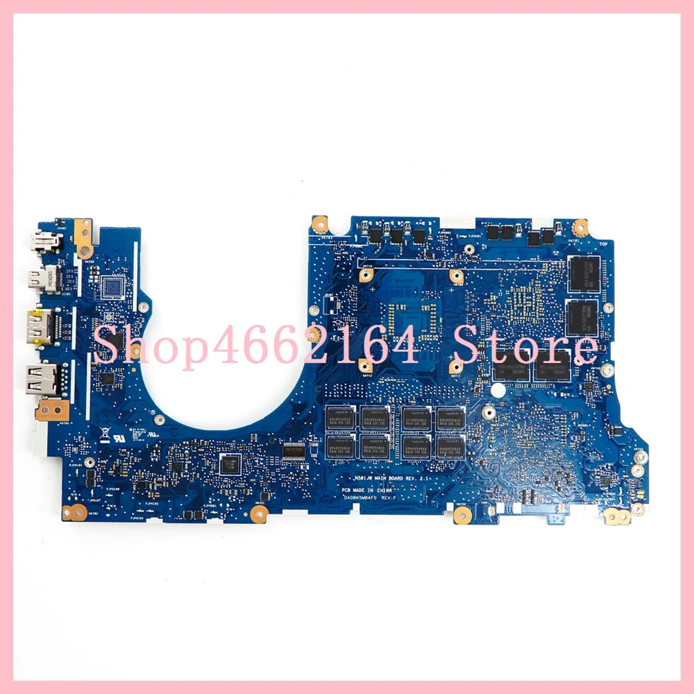 Материнская плата N501JW для ноутбука с фотографическим процессором i7-4750HQ ROG UX501J G501J