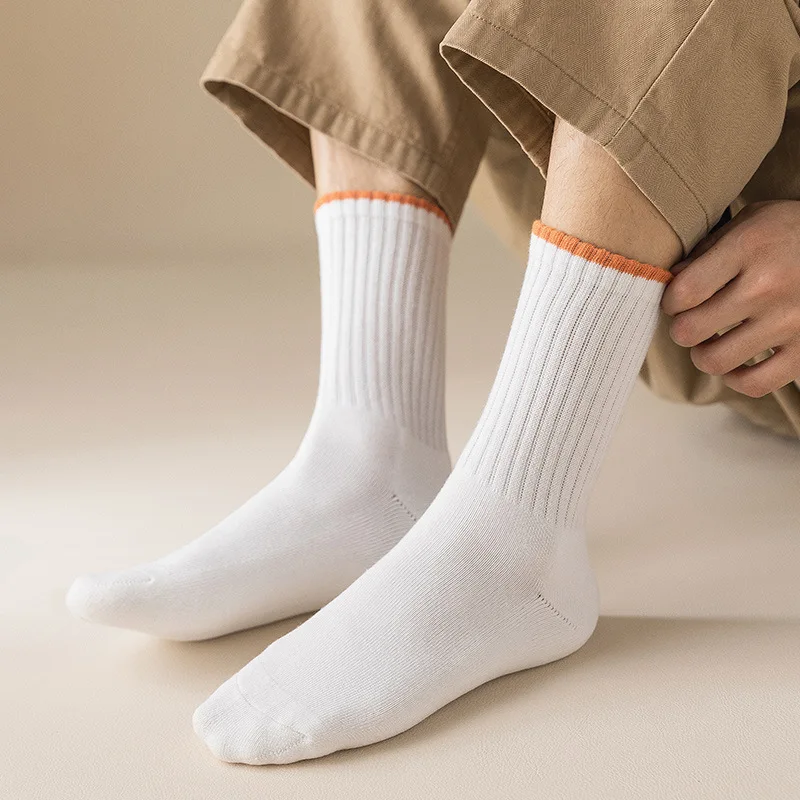 Зимние термоноски мужские однотонные толстые антибактериальные дышащие Теплые