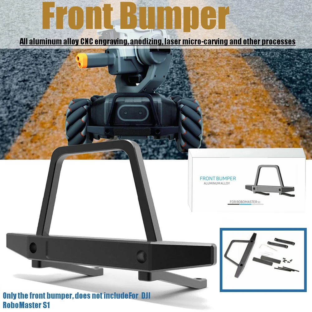

Aluminum Alloy Front Bumper Protector For DJI Robomaster S1 Robot Durable Front Metal Bumper Protective Bars
