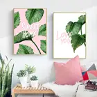 Картина в скандинавском стиле сладкий канаванс розовая декоративная художественная живопись для дома настенные художественные принты Куадрос Декор салон